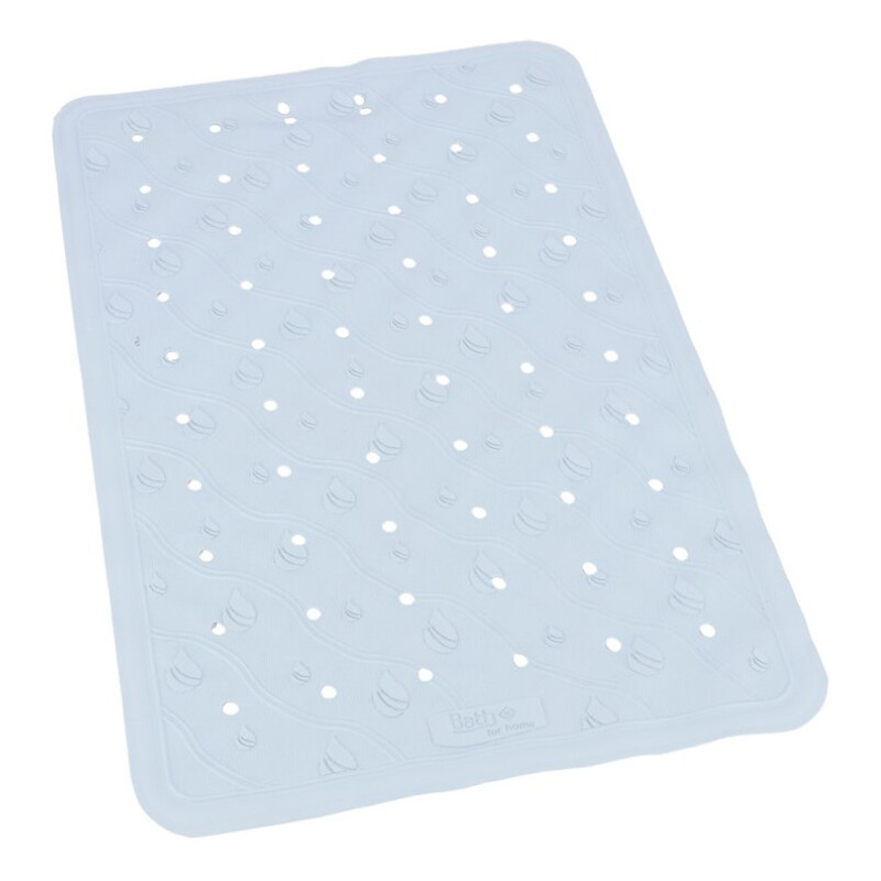 Lichtblauwe anti-slip badmat 36 x 57 cm rechthoekig