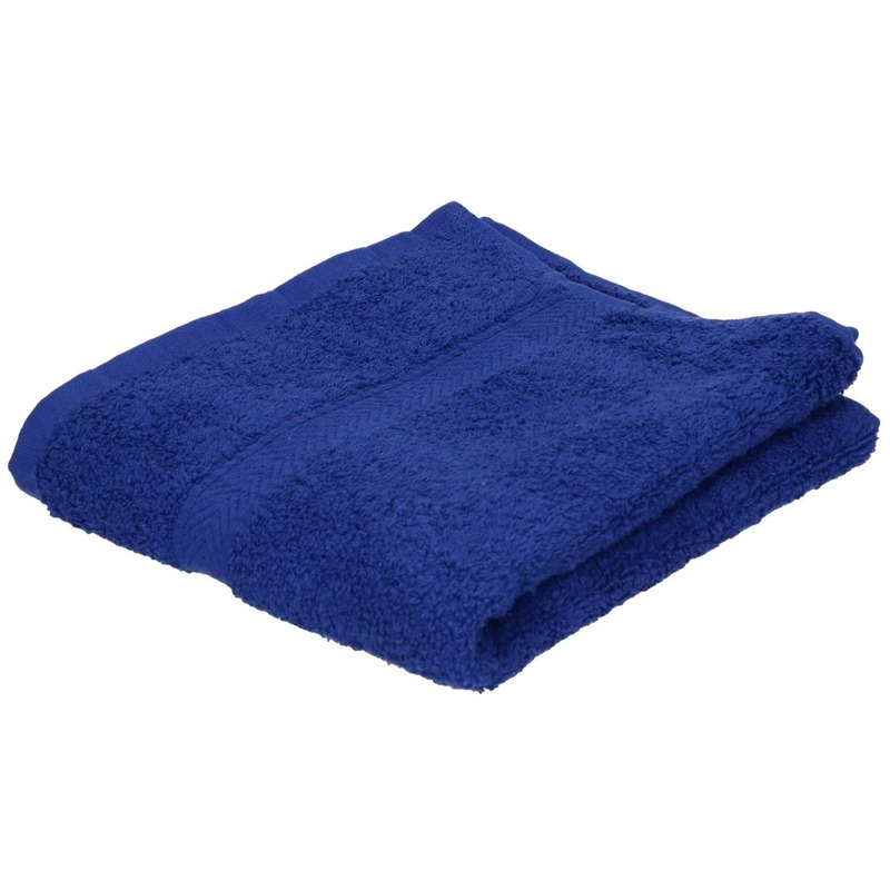 Luxe handdoeken blauw 50 x 90 cm 550 grams
