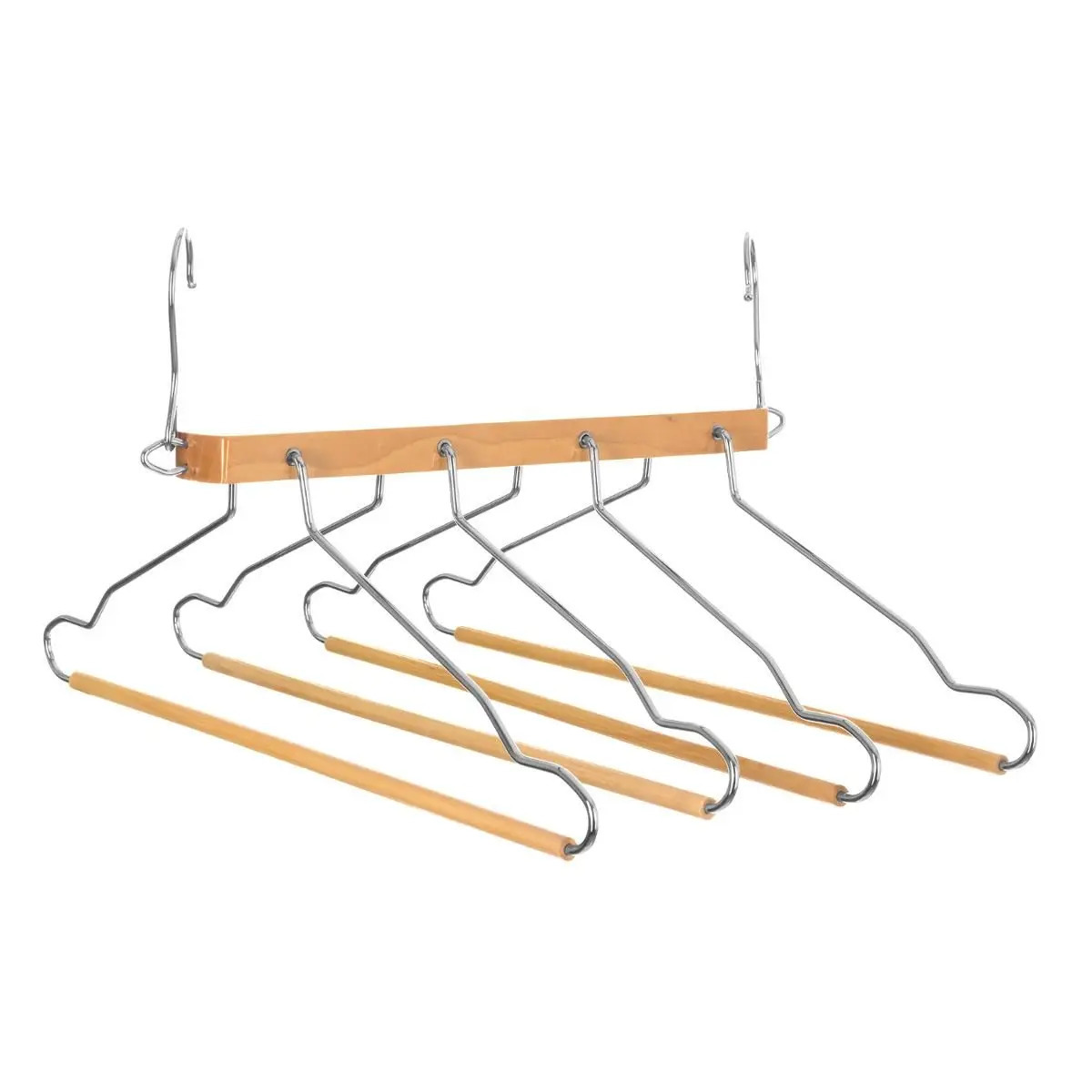 Luxe kledinghanger-broekhanger voor 4 broeken-shirts 42 x 45 cm