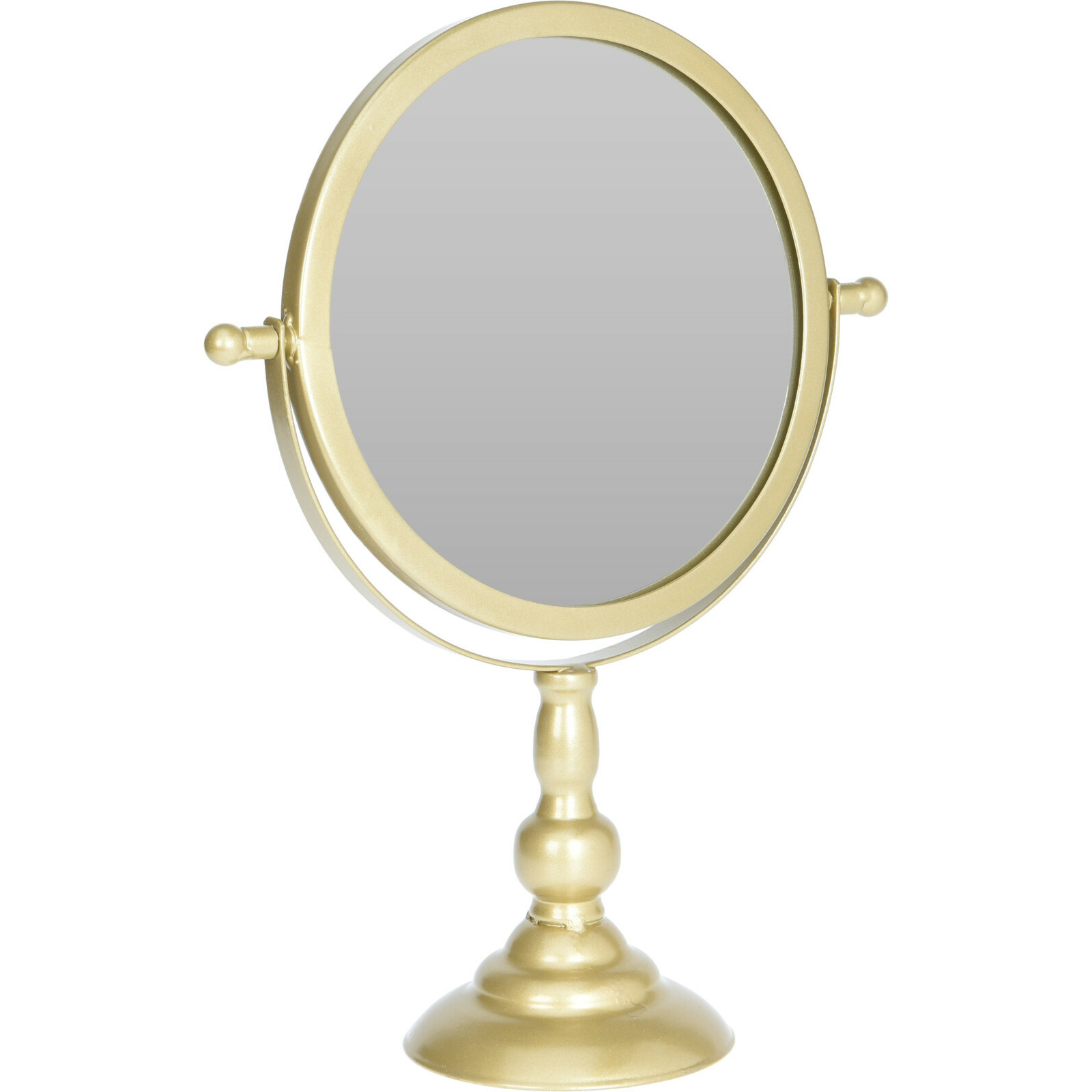 Make-up spiegel/scheerspiegel op voet 25 x 10 x 33 cm goud