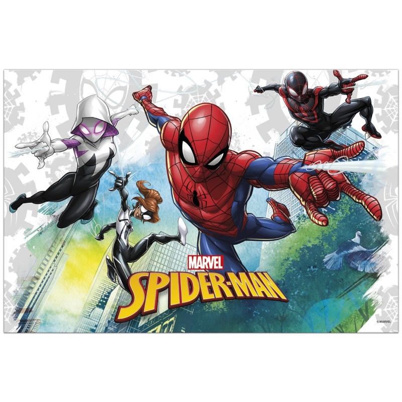 Marvel Spiderman themafeest tafelkleed-tafelzeil 120 x 180 cm