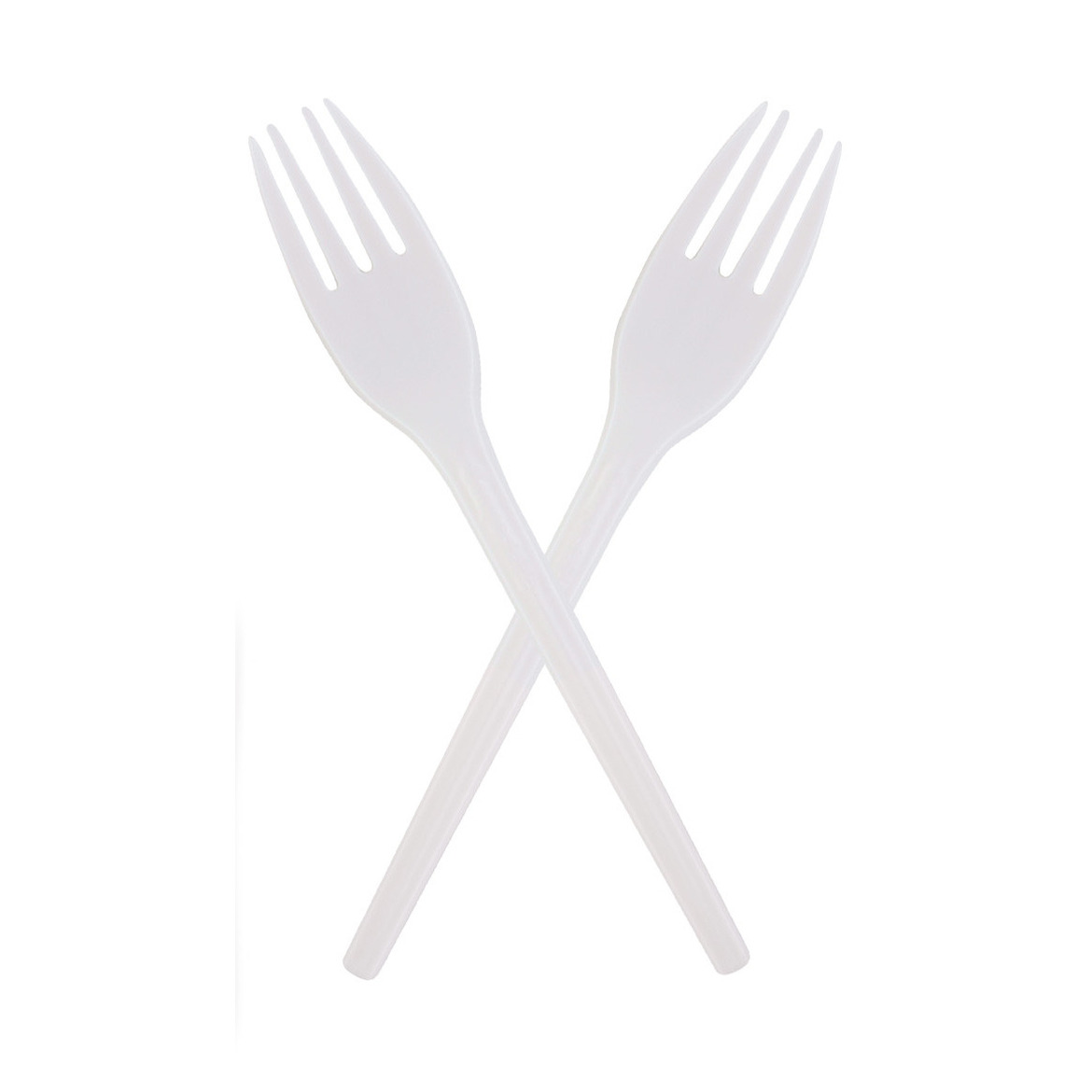 Milieuvriendelijke kunststof vorken bestek biologisch afbreekbaar 15x stuks