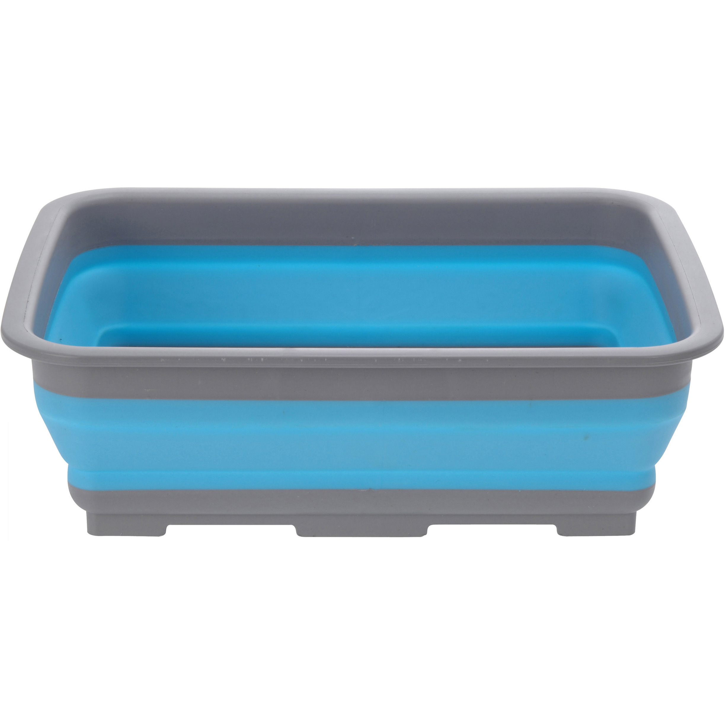 Opvouwbaar afwasteiltje-afwasbak blauw 8 liter rechthoekig