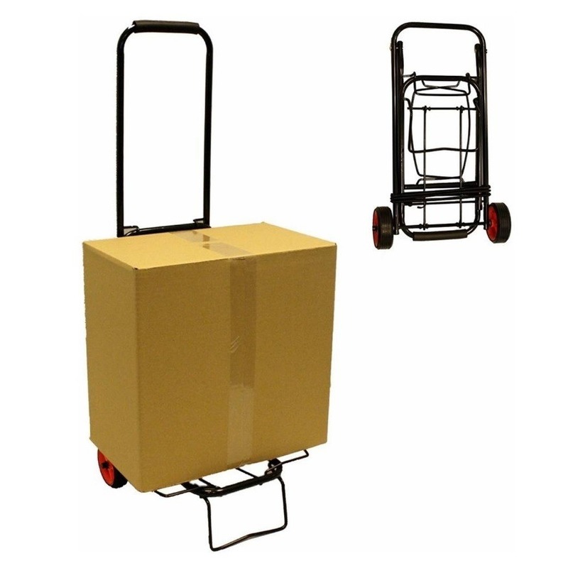 Opvouwbare steekwagen metaal lichtgewicht tot 25 kg DIY-transport trolley