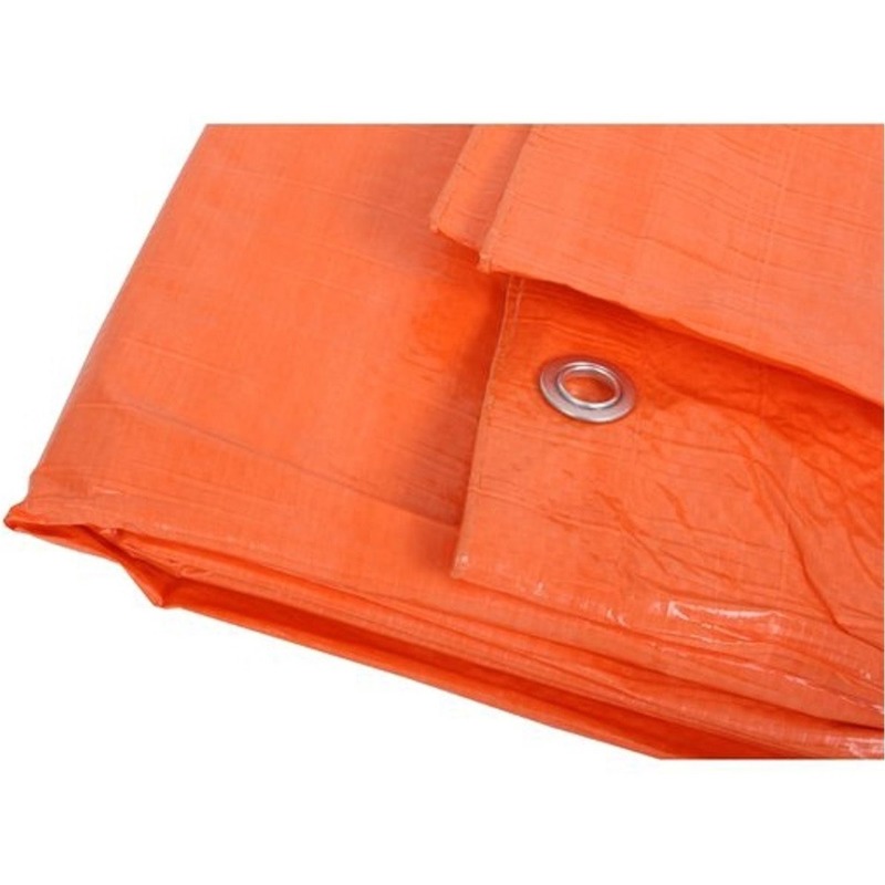 Oranje afdekzeil-dekzeil 3 x 5 meter