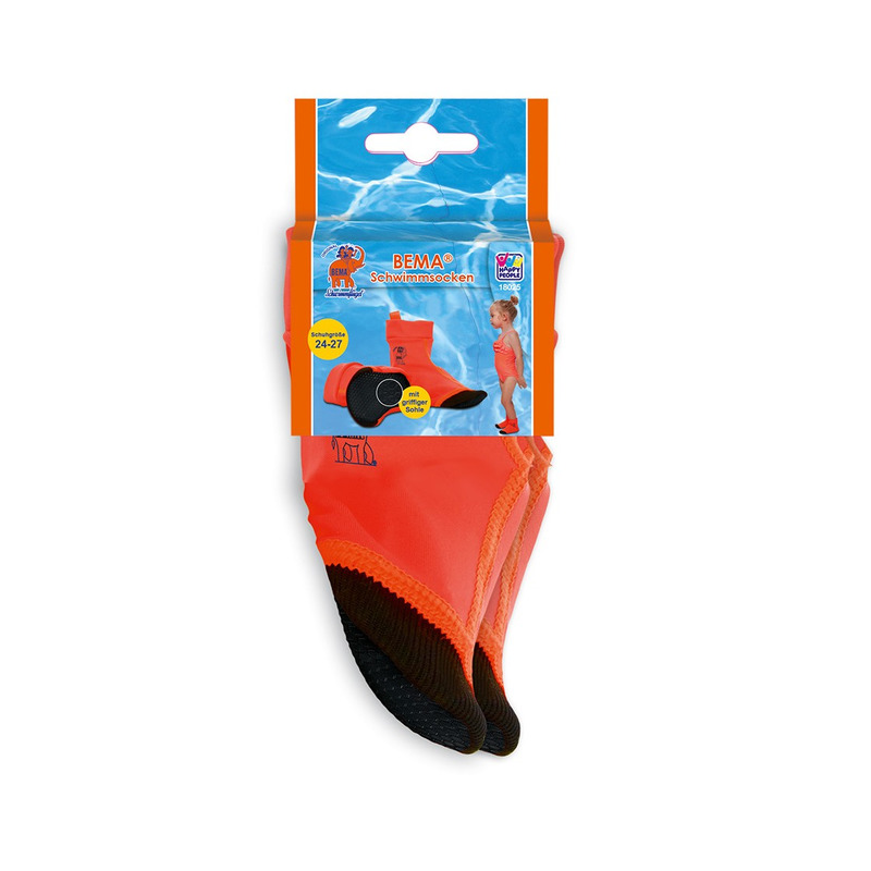 Oranje zwembad sokken maat 24-27