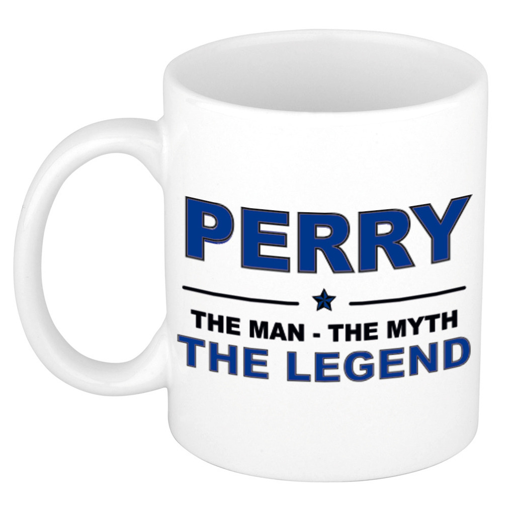 Perry The man, The myth the legend cadeau koffie mok-thee beker 300 ml