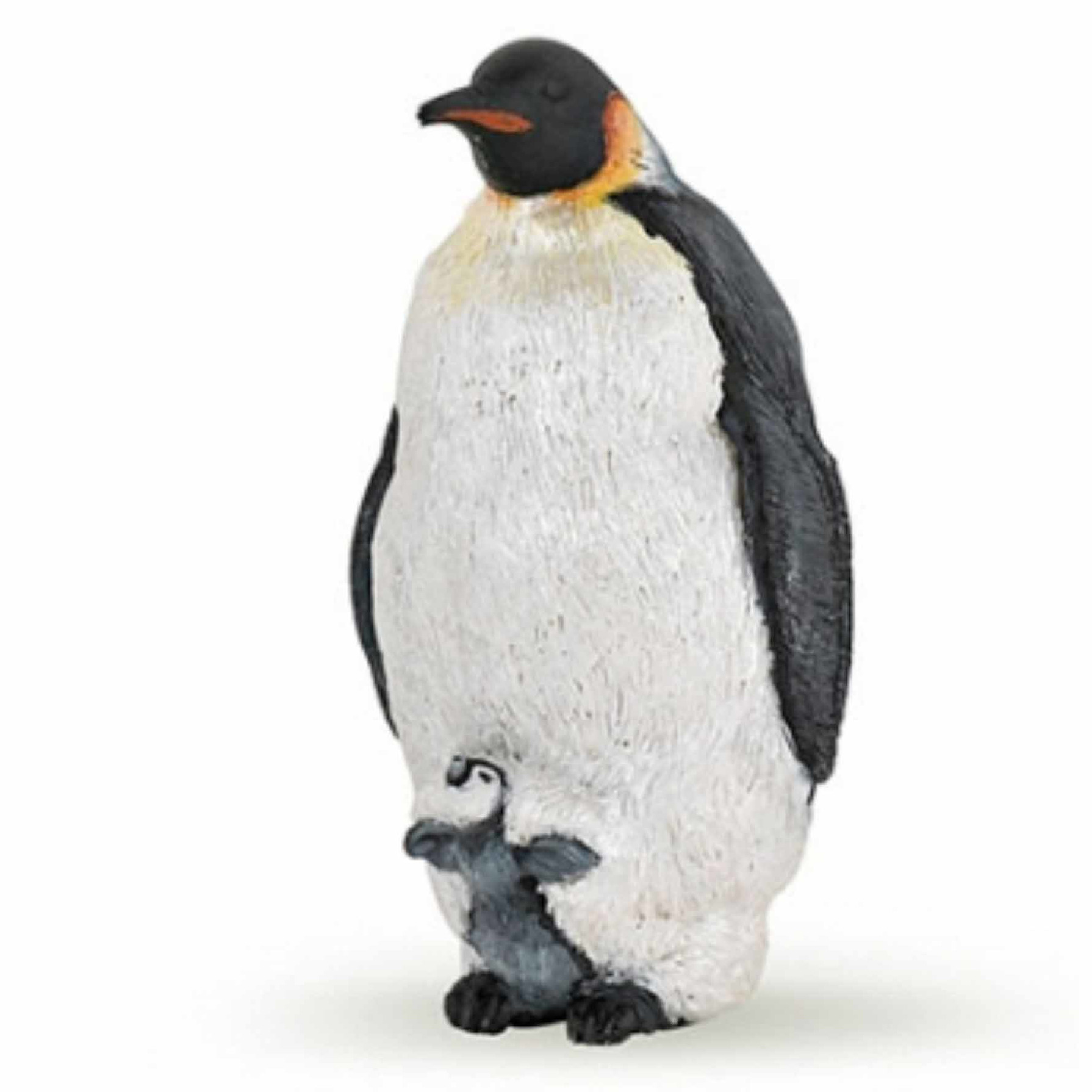 Plastic speelgoed figuur keizer pinguin 4 cm