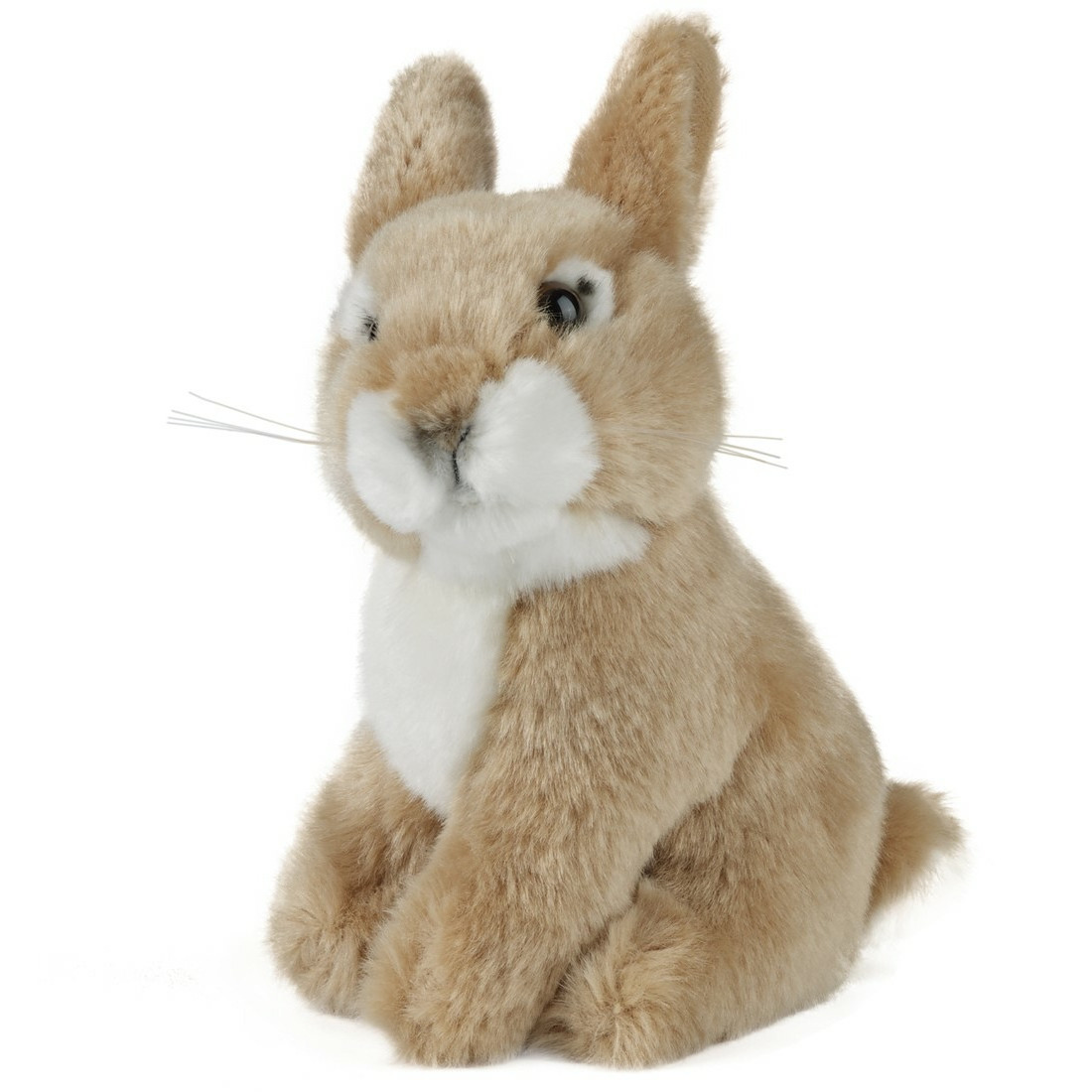 Pluche bruine baby konijn-haas knuffel 16 cm speelgoed