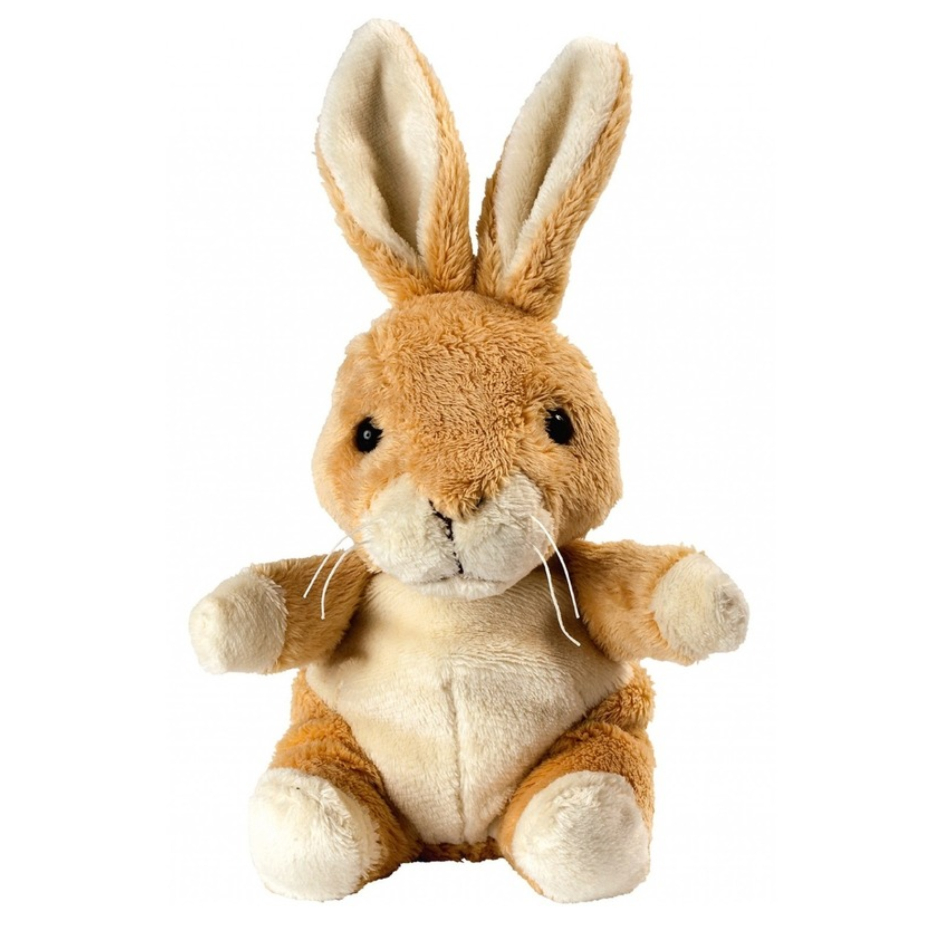 Pluche bruine konijn-haas knuffel 19 cm speelgoed