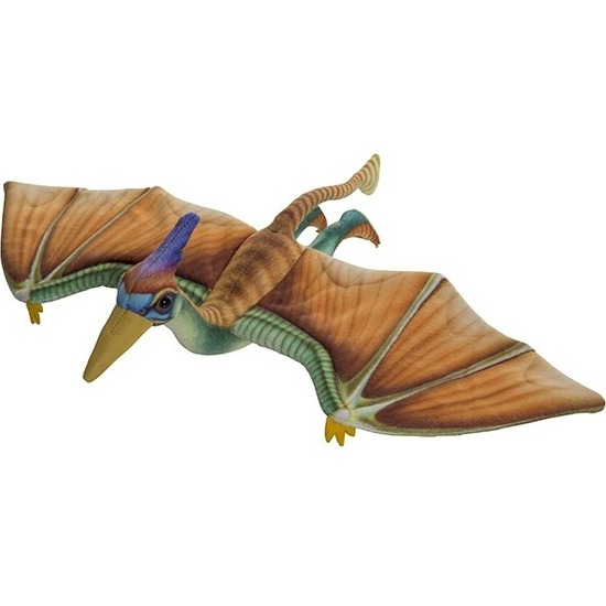 Pluche gekleurde Pterosaurus dinosaurus knuffel 40 cm speelgoed