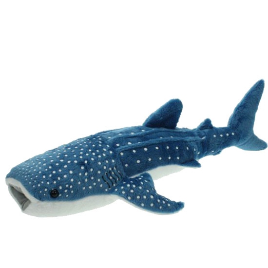 Pluche knuffel blauwe walvis haai 54 cm