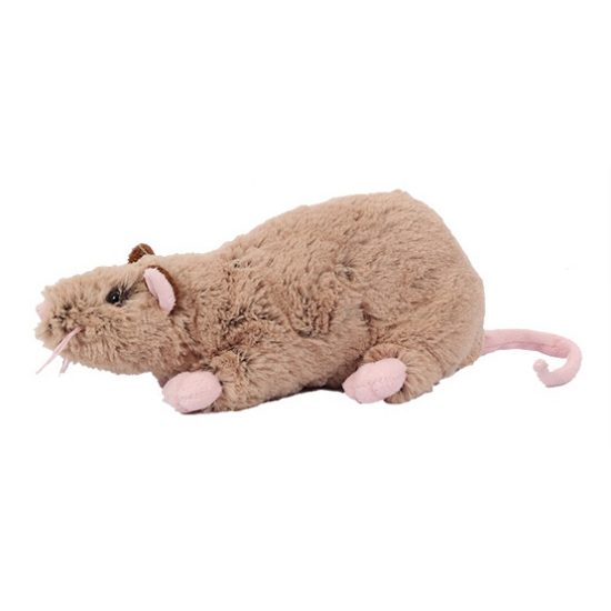 Pluche rat knuffel bruin 22 cm