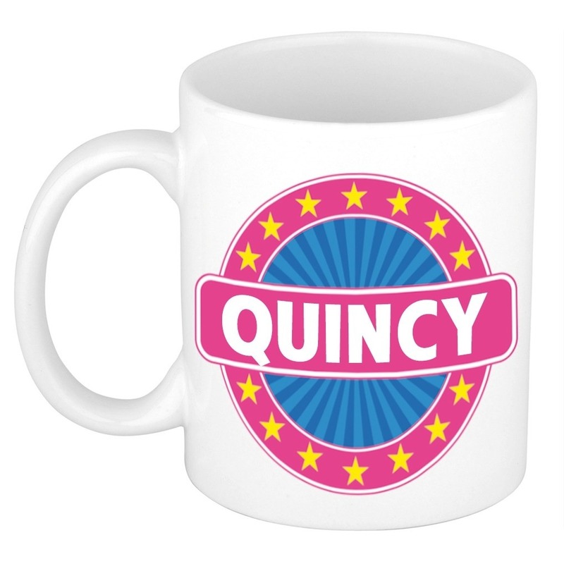 Quincy naam koffie mok-beker 300 ml