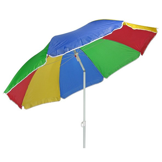 Regenboog gekleurde parasol 180 cm