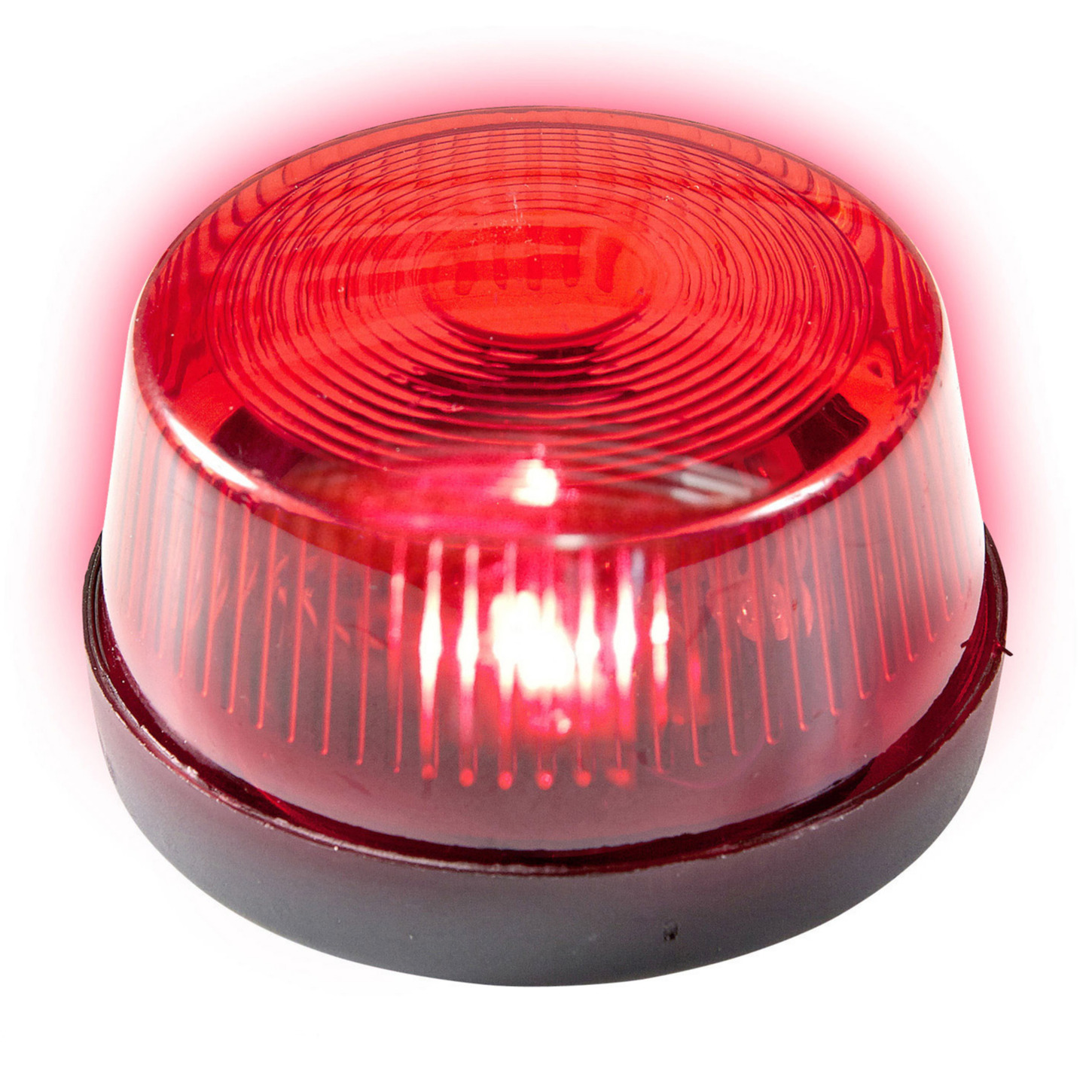 Rode politie LED zwaailamp-zwaailicht met sirene 7 cm