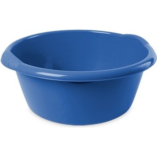 Ronde afwasteil-afwasbak blauw 3 liter 25 x 10,5 cm