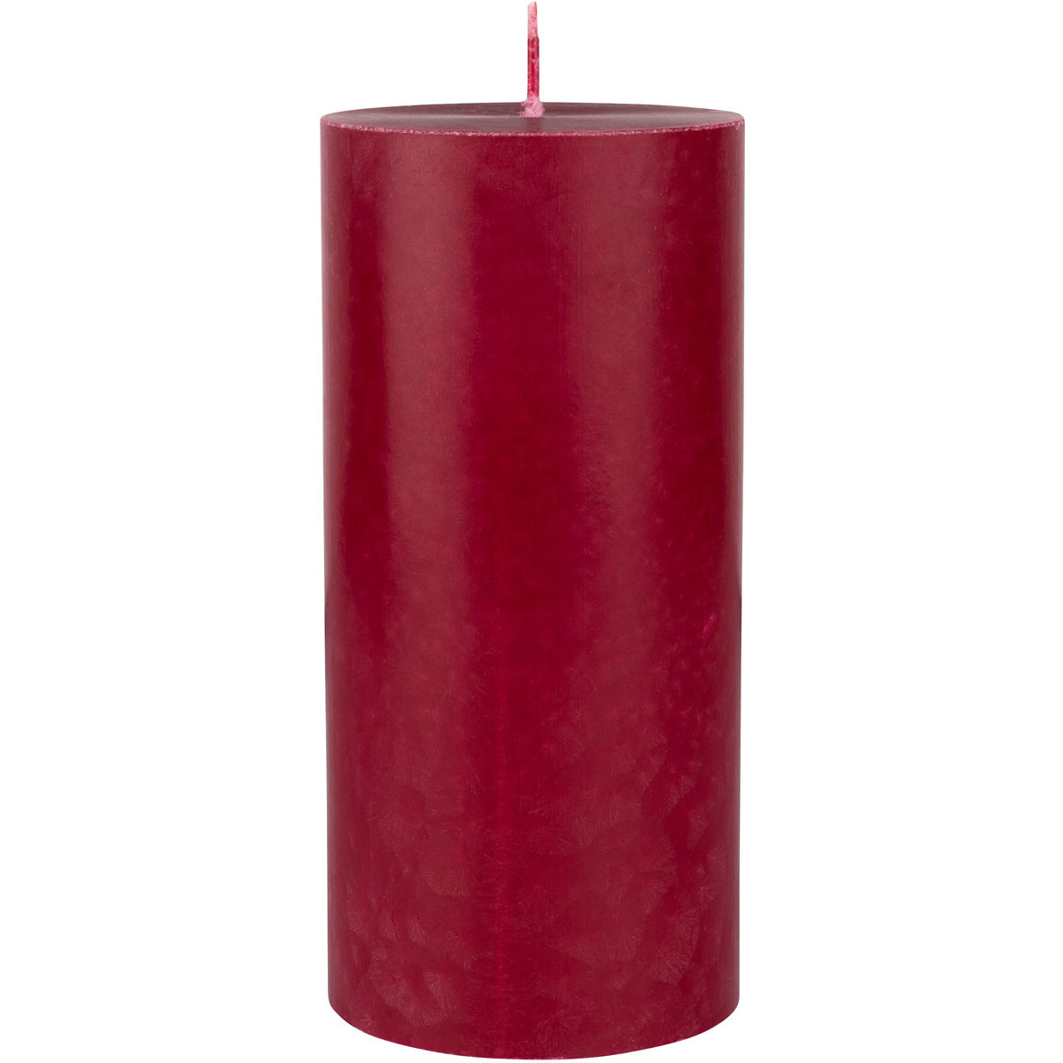 Rood bordeaux cilinderkaarsen/ stompkaarsen 15 x 7 cm 50 branduren