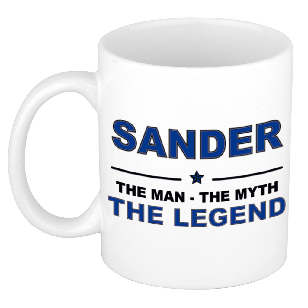 Sander The man, The myth the legend cadeau koffie mok-thee beker 300 ml