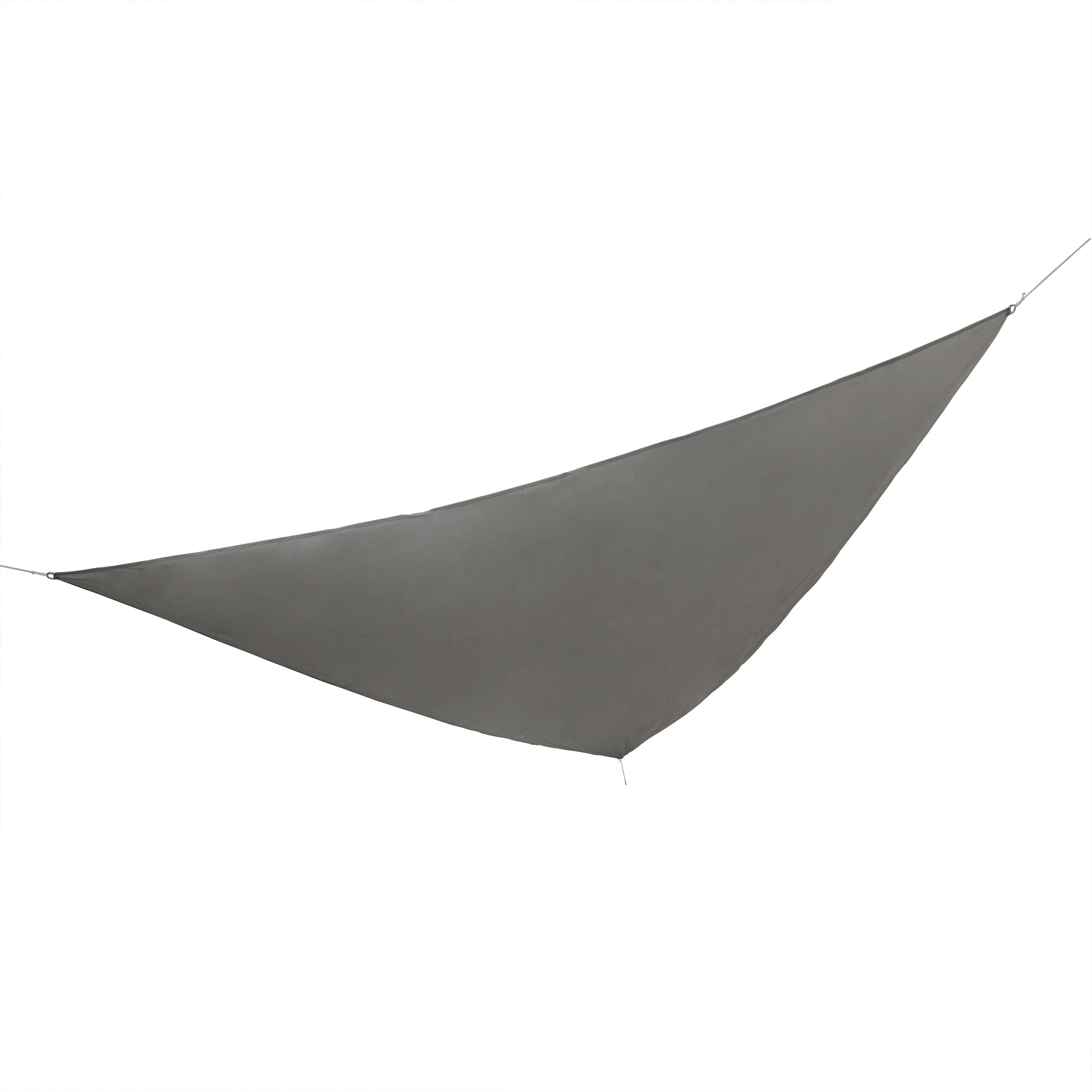 Schaduwdoek-zonnescherm driehoek waterdicht grijs 5 x 5 x 5 m