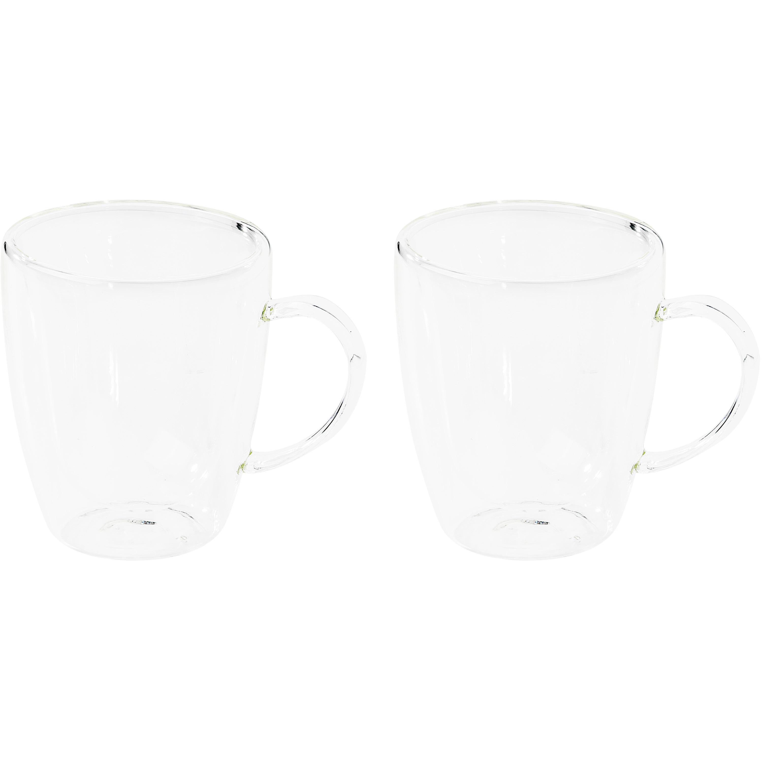 Set van 2x dubbelwandige koffieglazen-cappuccino glazen 270 ml
