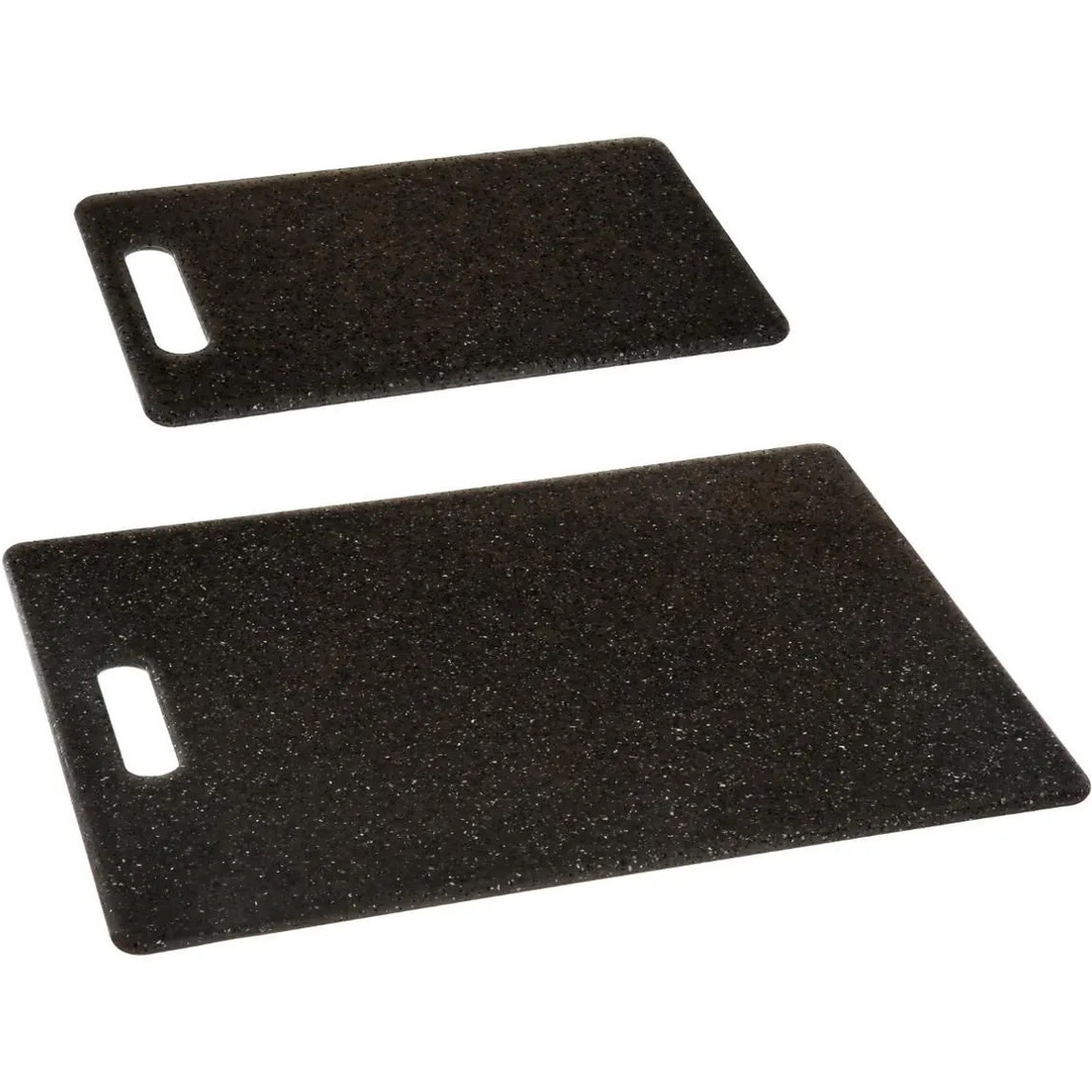 Set van 2x stuks snijplanken zwart 25-36 cm van kunststof