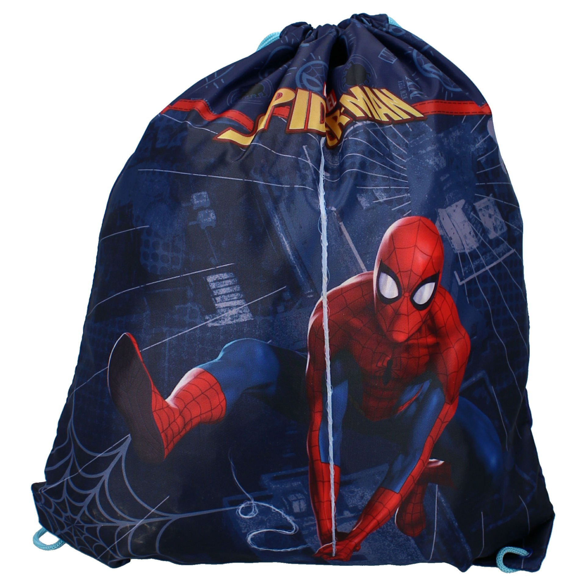 Spiderman sport gymtas-rugzak 44 x 37 cm voor kinderen
