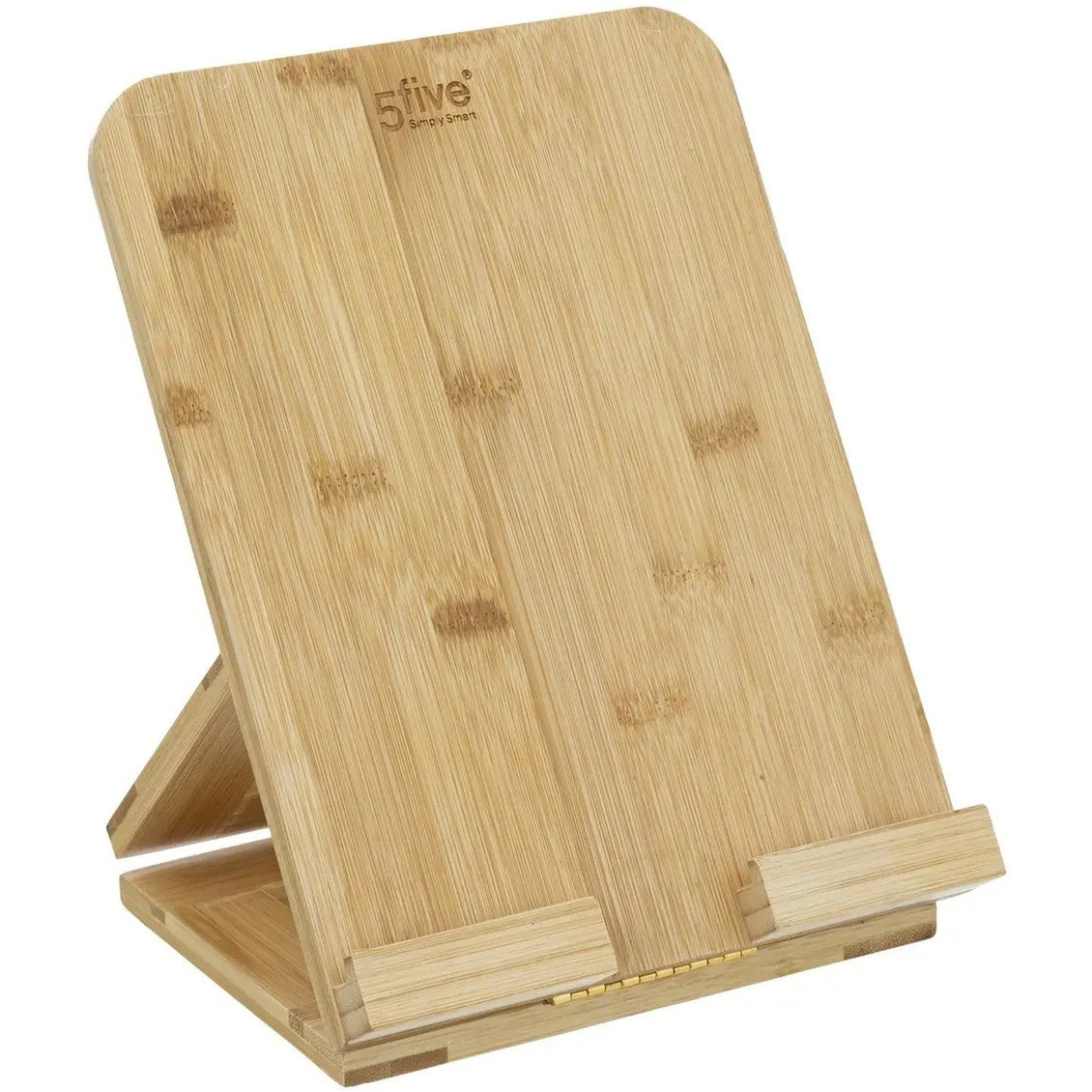 Tablet-iPad houder-standaard naturel 26 x 20 cm van bamboe hout