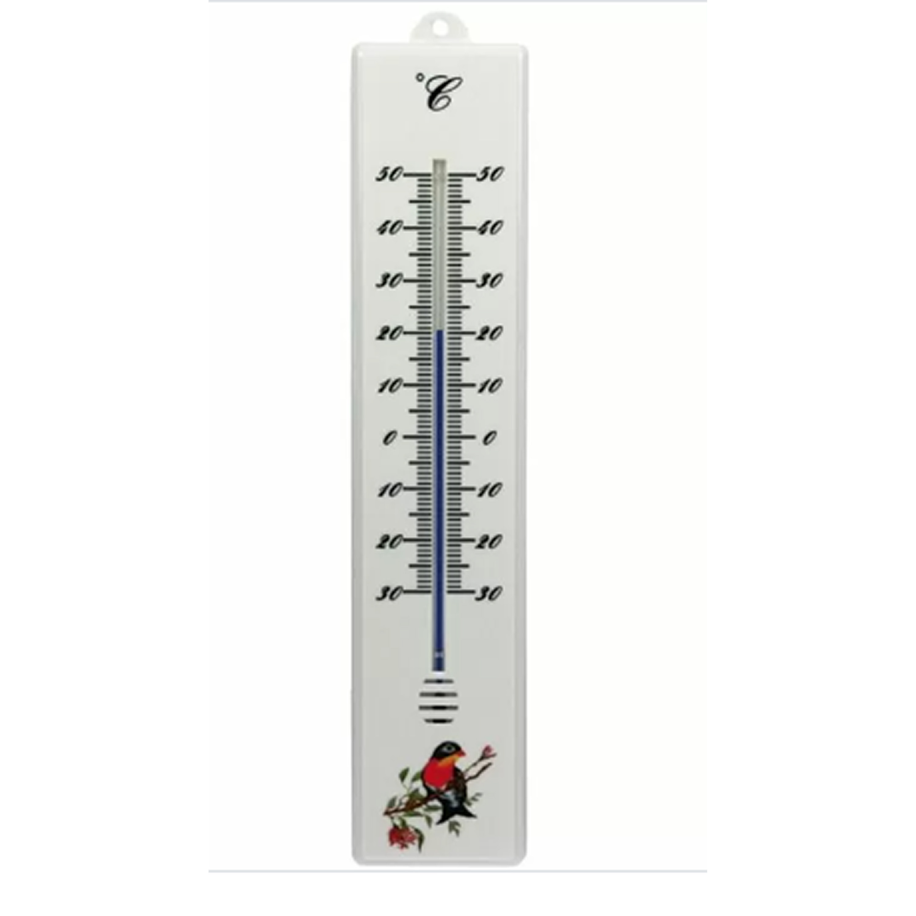 Thermometer buiten wit 32 cm