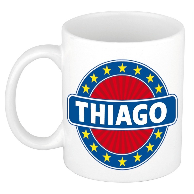 Thiago naam koffie mok-beker 300 ml