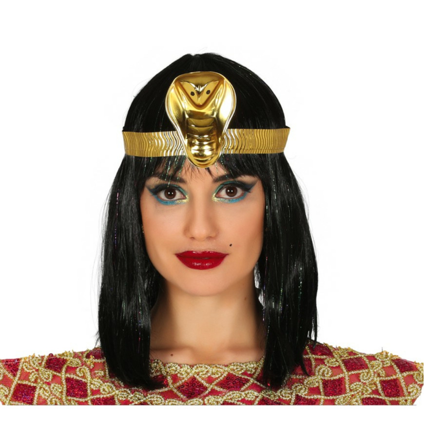Verkleed haarband Cleopatra goud Egypte thema party Carnaval diadeem