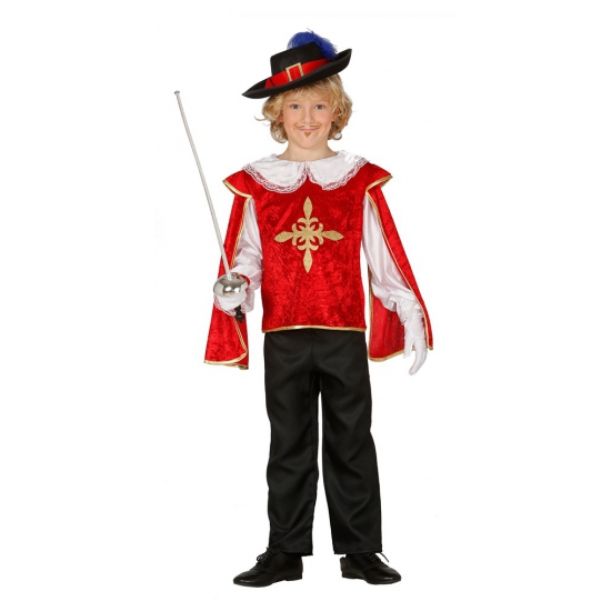 Verkleed kostuum ridder-musketier voor jongens carnaval