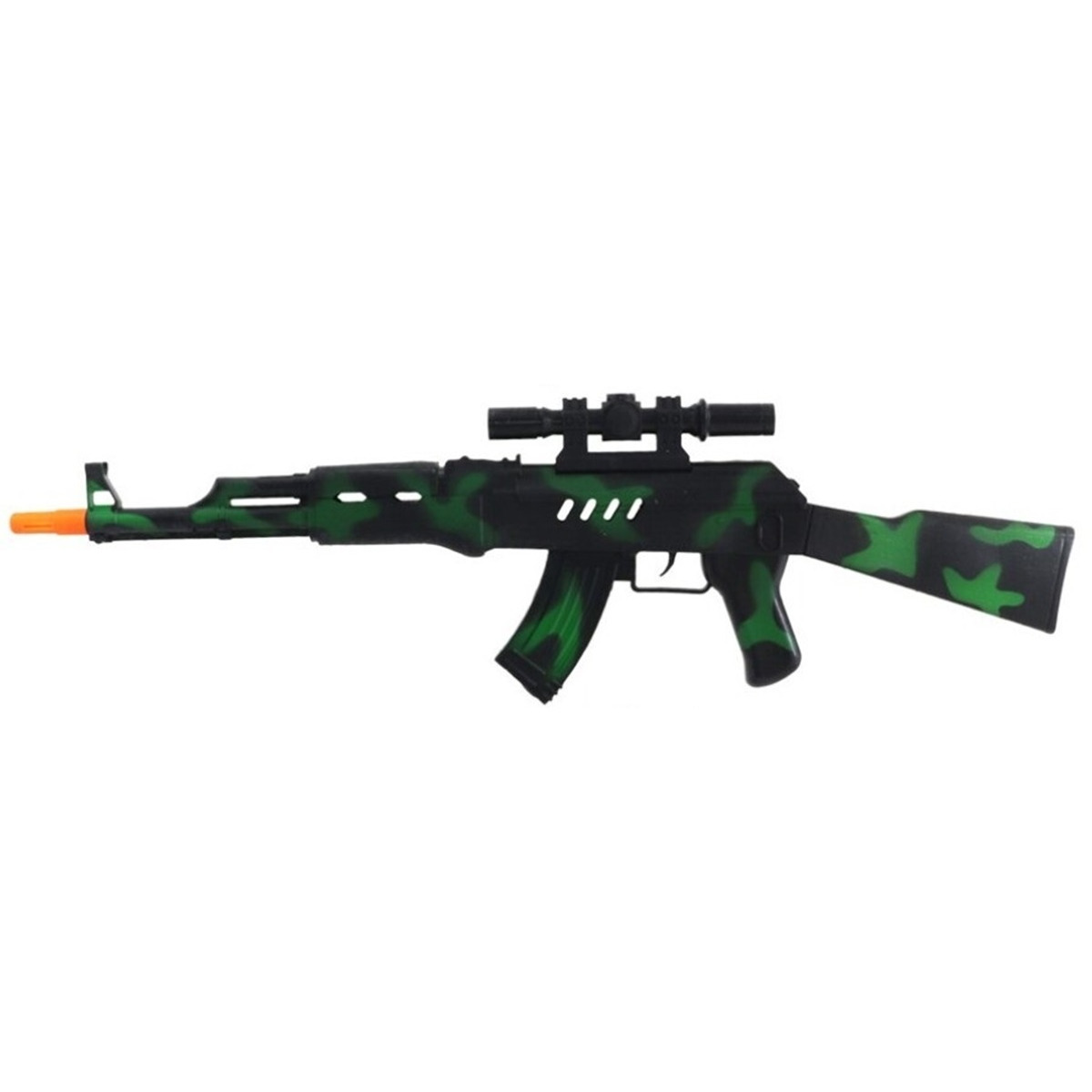Verkleed speelgoed Politie-soldaten geweer machinegeweer zwart-groen plastic 69 cm