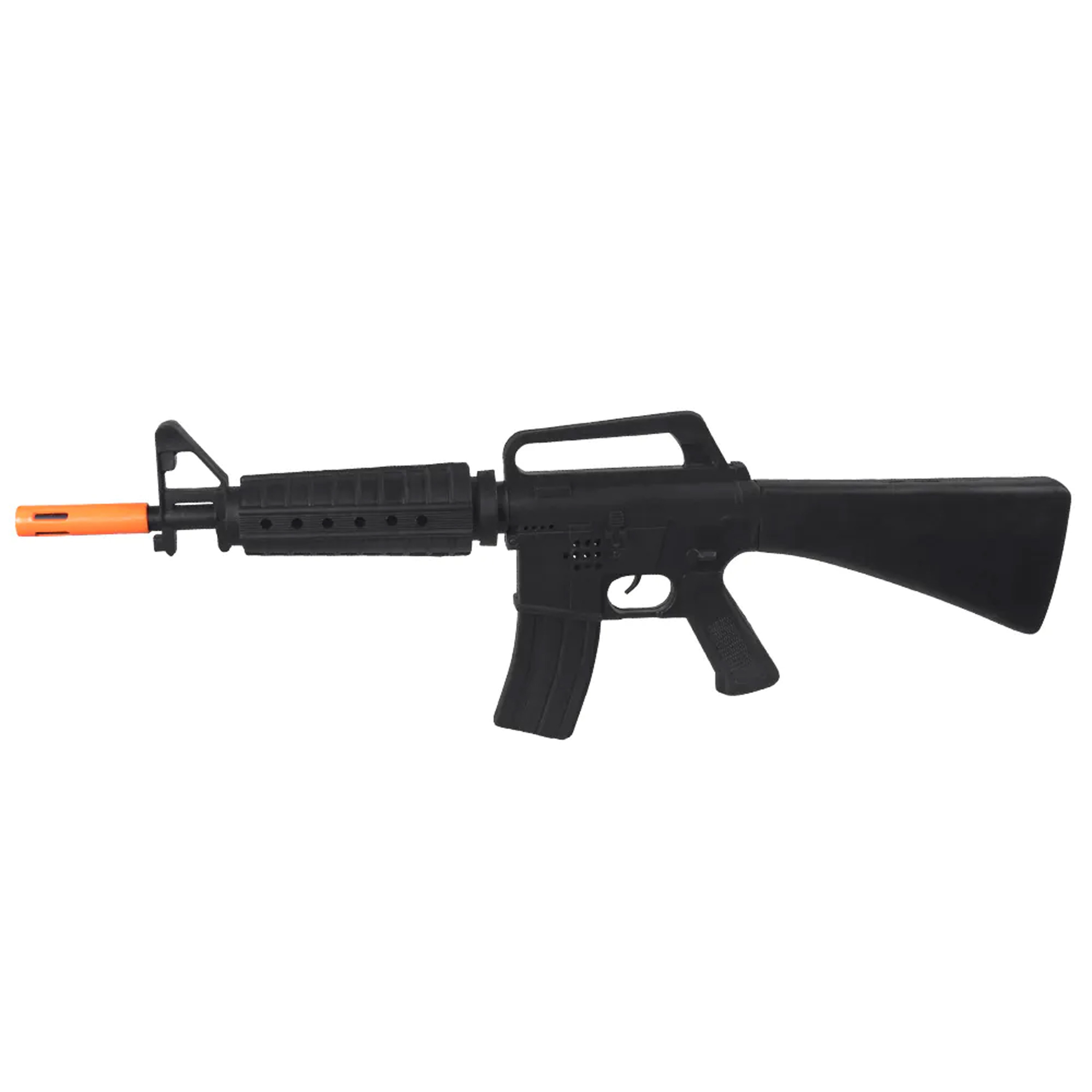 Verkleed speelgoed Politie-Soldaten geweer machinegeweer zwart plastic 62 cm
