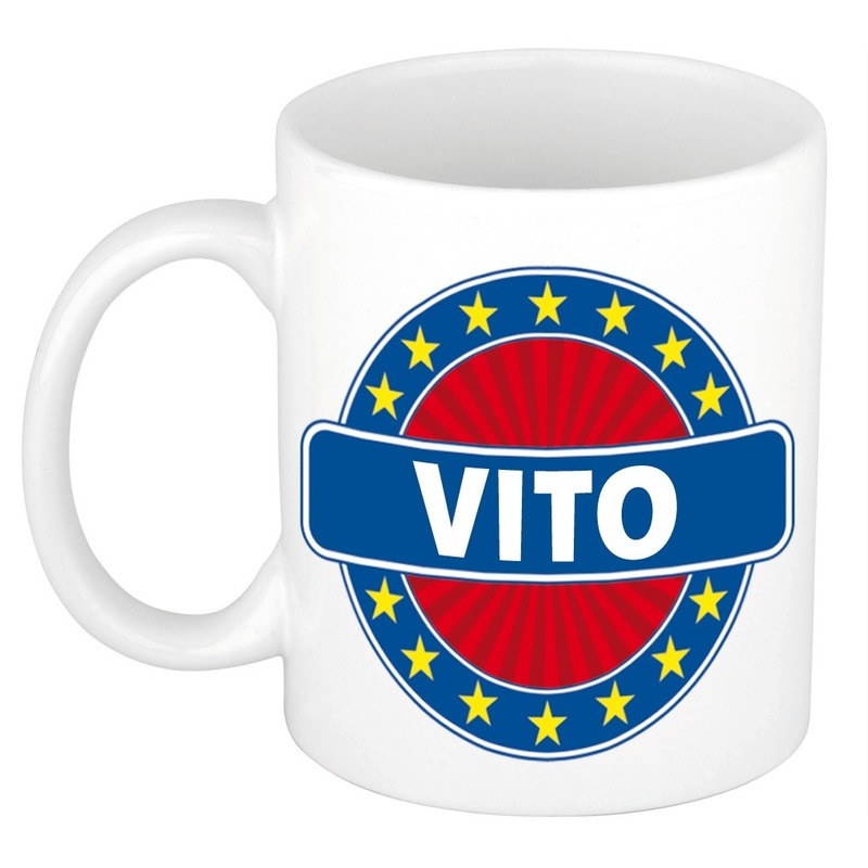 Vito naam koffie mok-beker 300 ml