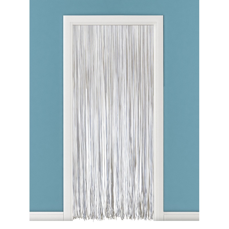 Vliegengordijn-deurgordijn pvc spaghetti wit 230 cm