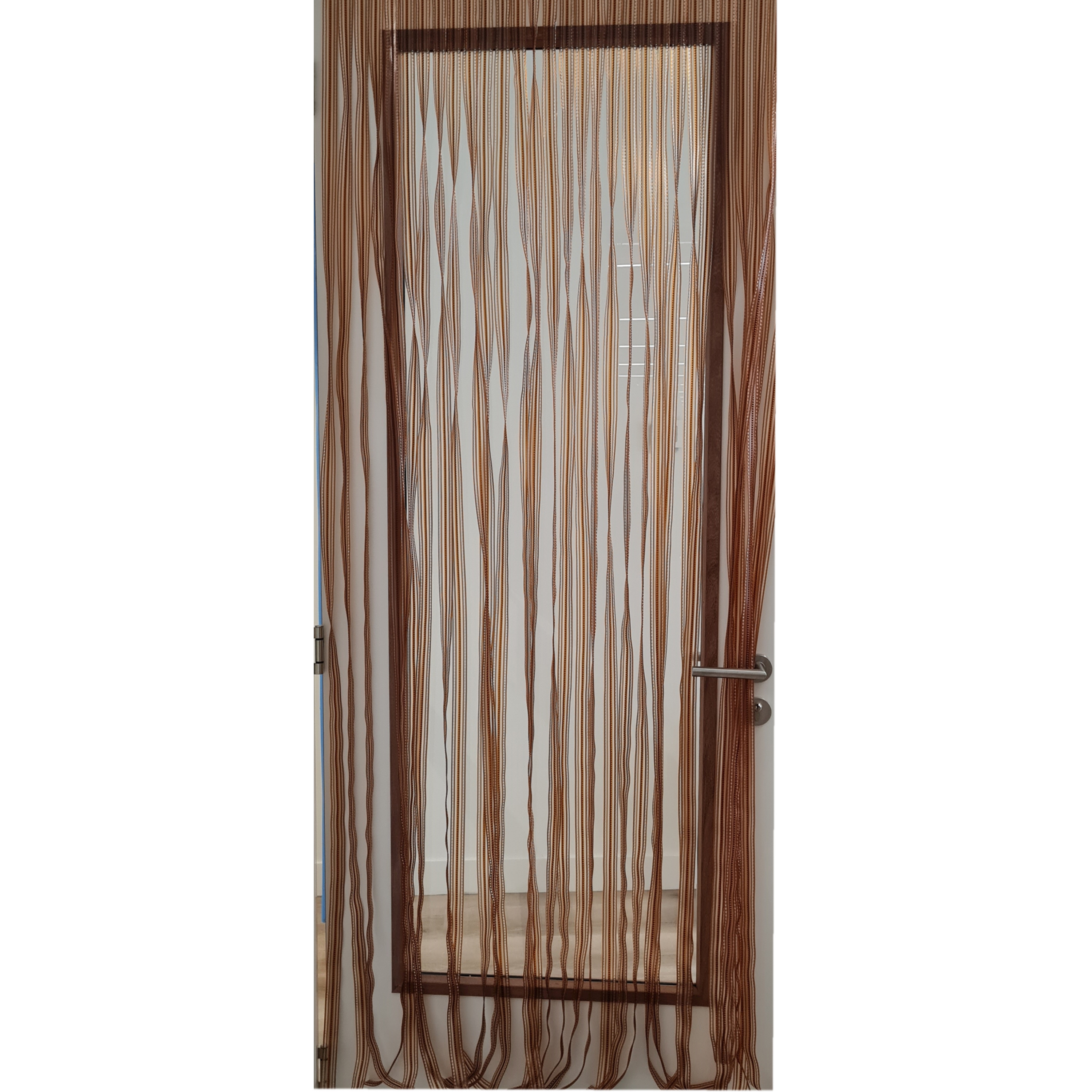 Vliegengordijn-deurgordijn PVC tris bruin 90 x 220 cm