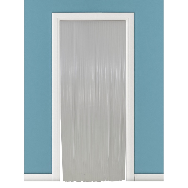 Vliegengordijn-deurgordijn PVC tris wit 90 x 220 cm