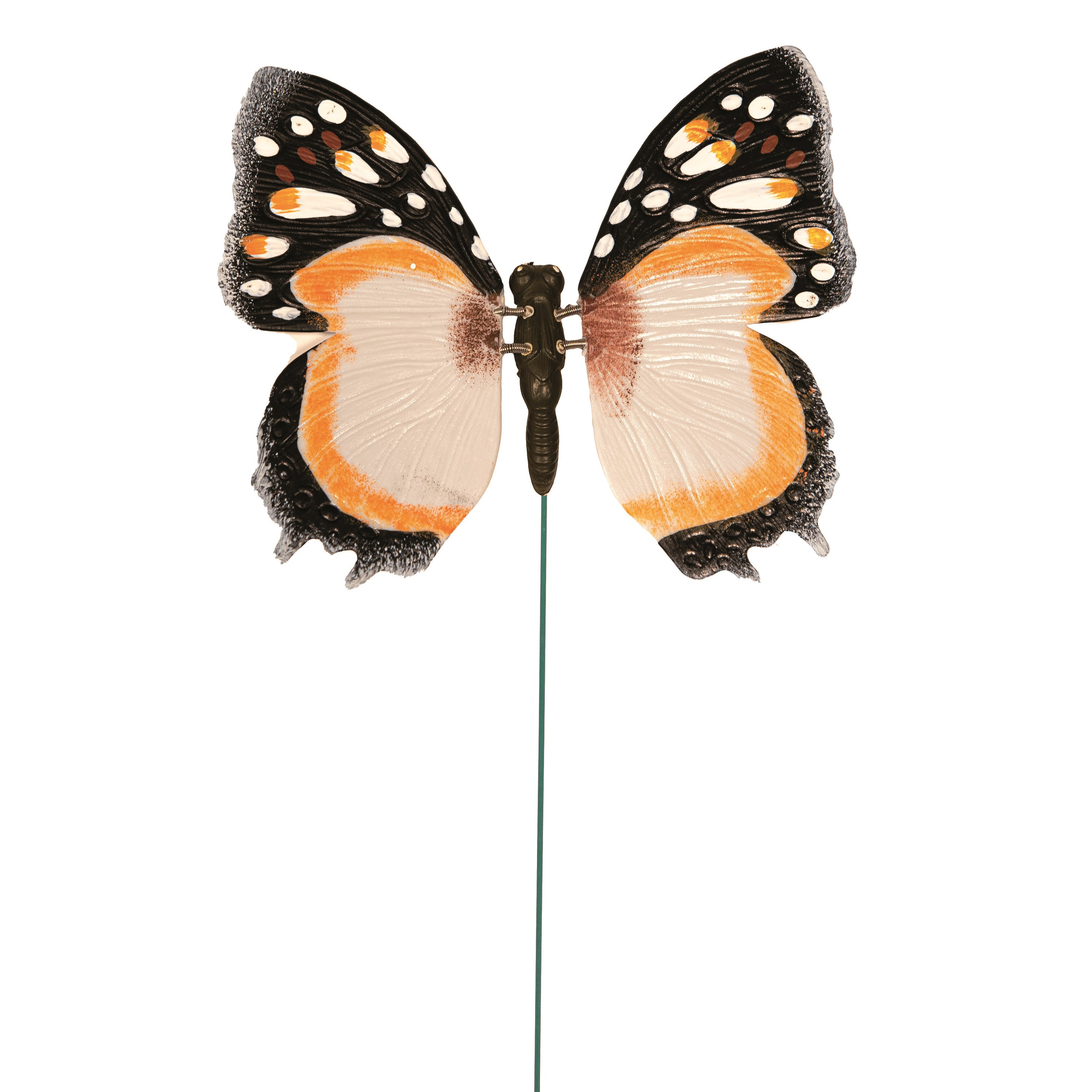 Vlinder oranje 15 x 60 cm op steker