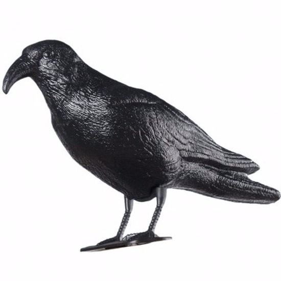 Vogelverschrikker- duivenverjager raaf-zwarte kraai van plastic