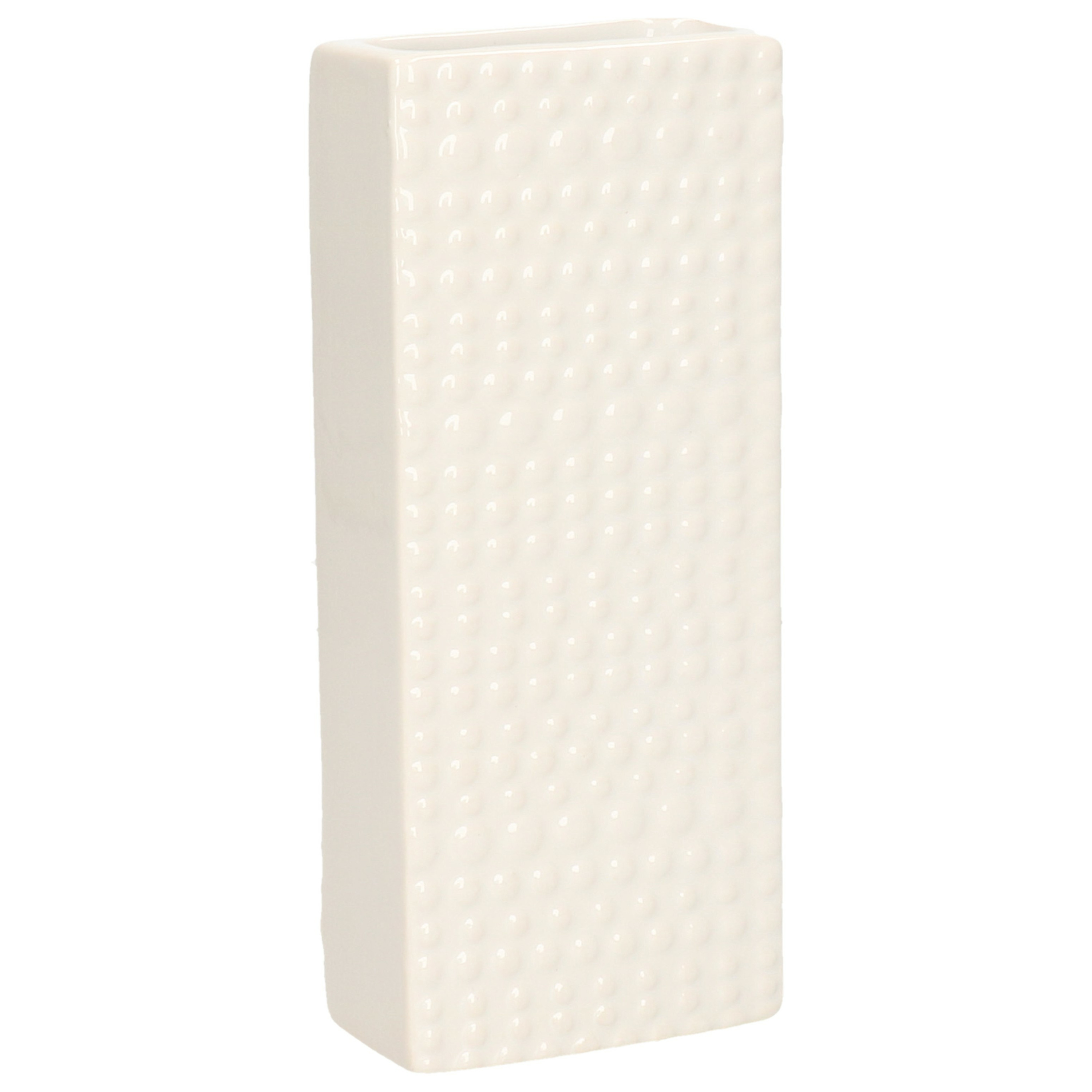 Waterverdamper creme wit keramiek 400 ml radiatorbak luchtbevochtiger 7,4 x 17,7 cm