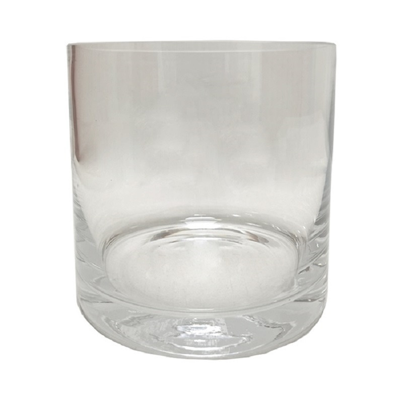 Waxinelichthouder-theelichthouder transparant glas 11 x 11 cm