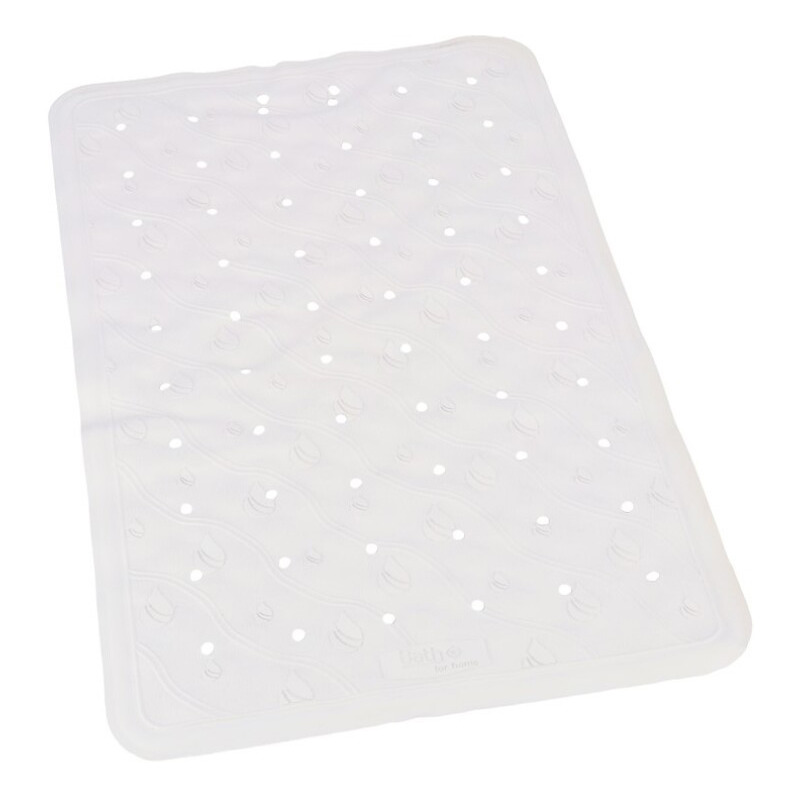 Witte anti-slip badmat 36 x 57 cm rechthoekig