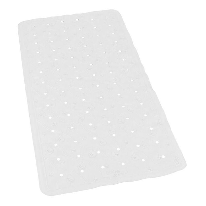 Witte anti-slip badmat 36 x 76 cm rechthoekig