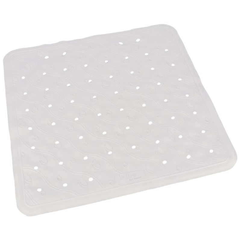 Witte anti-slip badmat-douchemat 45 x 45 cm vierkant