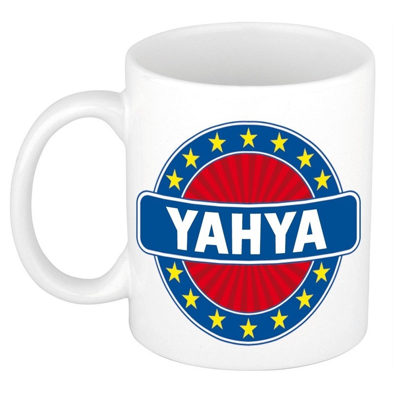 Yahya naam koffie mok-beker 300 ml
