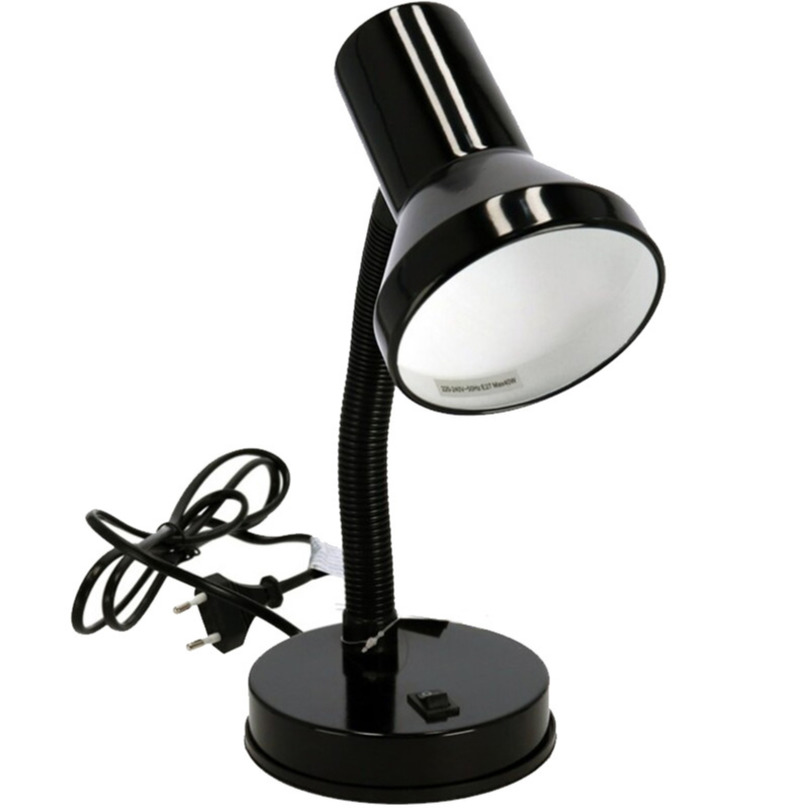 Zwarte bureaulamp-tafellamp 13 x 10 x 30 cm
