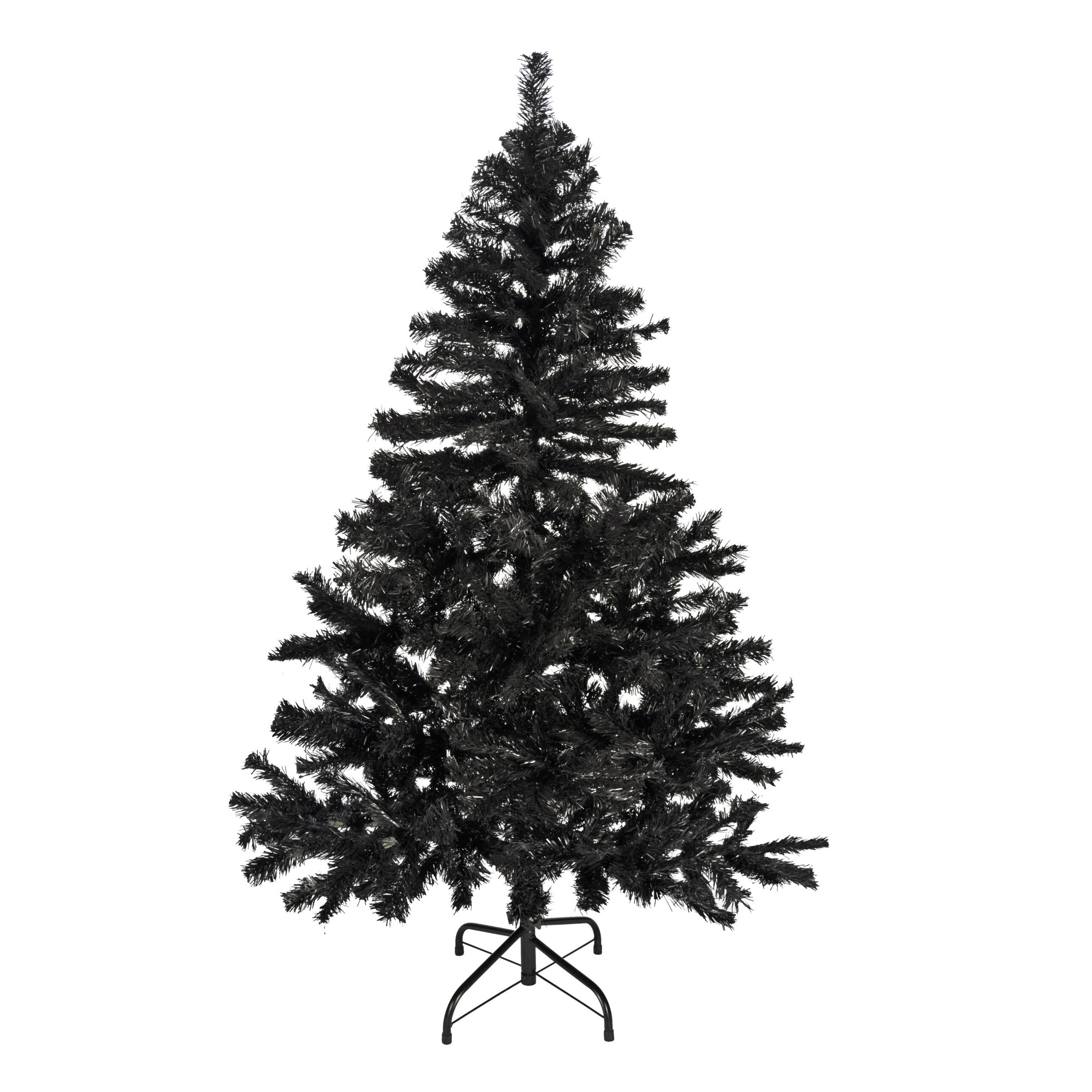 Zwarte kunst kerstboom-kunstboom 150 cm