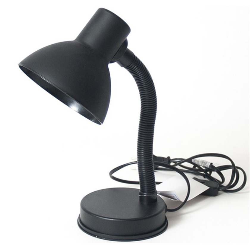 Zwarte leeslamp-bureaulamp 16 x 12 x 30 cm