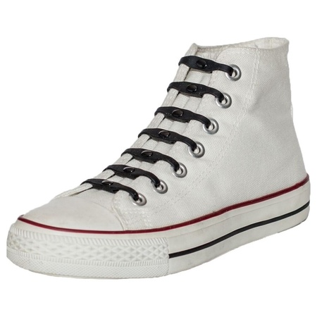14x Shoeps elastic shoelaces black for kids/adults